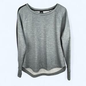 Champion C9 Women's Sweatshirt Gray Black Large Long Back Athleisure